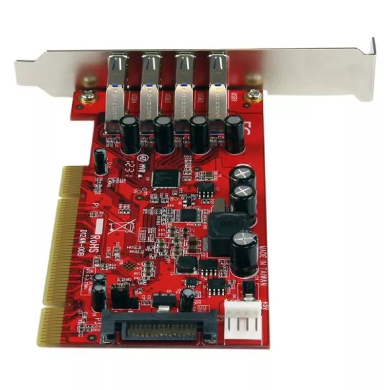 StarTech.com 4 prievadų PCI USB 3.0 adapterio kortelė su SATA/SP4 maitinimu