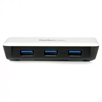 StarTech.com USB 3.0 į Gigabit Ethernet tinklo adapteris su 3 prievadų USB 3.0 šakotuvu - Baltas