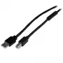 StarTech.com 65ft (20m) aktyvus USB 2.0 A į B laidas, ilgas USB laidas, USB spausdintuvo laidas, 1x USB A (M), 1x USB B (M), juodas