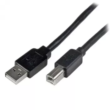StarTech.com 65ft (20m) aktyvus USB 2.0 A į B laidas, ilgas USB laidas, USB spausdintuvo laidas, 1x USB A (M), 1x USB B (M), juodas