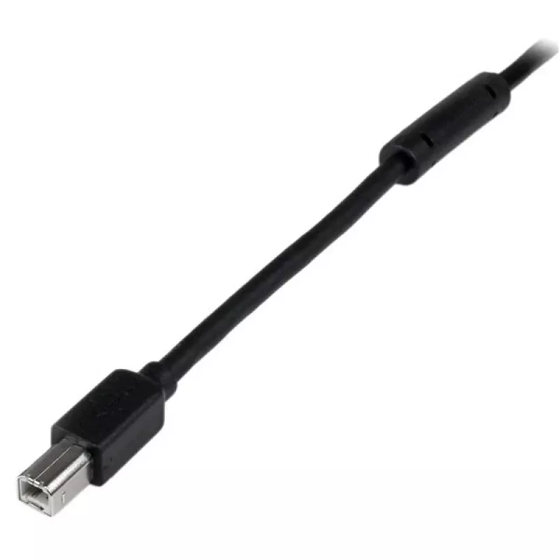 StarTech.com 65ft (20m) aktyvus USB 2.0 A į B laidas, ilgas USB laidas, USB spausdintuvo laidas, 1x USB A (M), 1x USB B (M), juodas