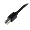 StarTech.com 65ft (20m) aktyvus USB 2.0 A į B laidas, ilgas USB laidas, USB spausdintuvo laidas, 1x USB A (M), 1x USB B (M), juodas