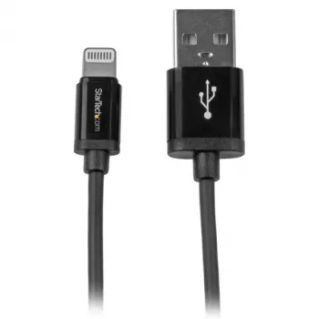 StarTech.com 1 m USB į Lightning laidas – iPhone / iPad / iPod įkrovimo ir sinchronizavimo laidas, juodas, MFi sertifikuotas