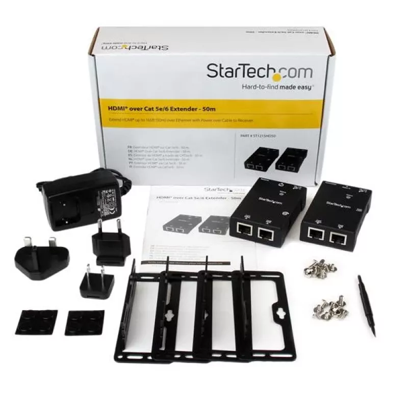 HDMI ilgintuvas per CAT5e/CAT6 su maitinimu per kabelį iki 50 m StarTech.com ST121SHD50