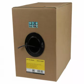 StarTech.com Belaidė Cat5e Ethernet jungtis 1000 pėdų (304,8 m) – vientisas – CMR klasės – juoda – TAA atitinka