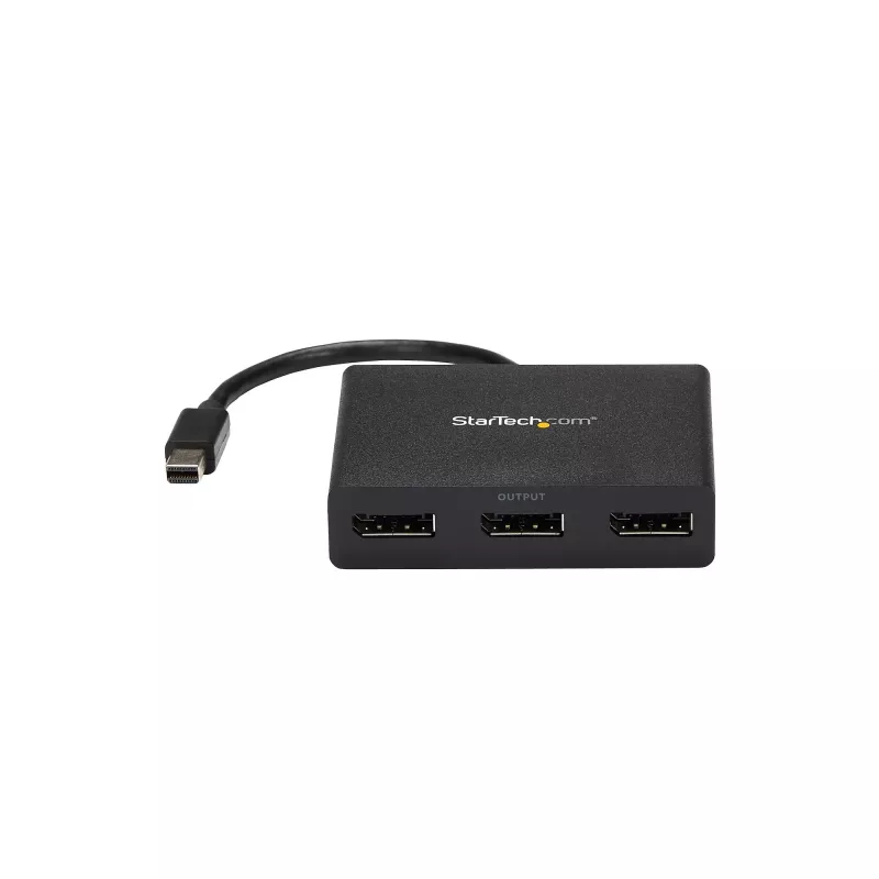 StarTech.com 3 prievadų kelių monitorių adapteris – Mini DisplayPort į DisplayPort MST šakotuvas, dvigubas 4K 30Hz ir 1x 1080p – vaizdo skirstytuvas išplėstiniam darbalaukiui tik Windows – mDP 1.2 į 3x DP