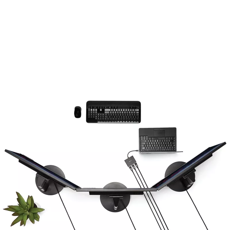 StarTech.com 3 prievadų kelių monitorių adapteris – Mini DisplayPort į DisplayPort MST šakotuvas, dvigubas 4K 30Hz ir 1x 1080p – vaizdo skirstytuvas išplėstiniam darbalaukiui tik Windows – mDP 1.2 į 3x DP