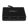 StarTech.com 3 prievadų kelių monitorių adapteris – DisplayPort 1.2 MST šakotuvas iki dviejų 4K 30Hz ir vieno 1080p – vaizdo skirstytuvas išplėstiniam darbalaukiui, skirtas tik Windows PC – DP į 3x DP monitorius