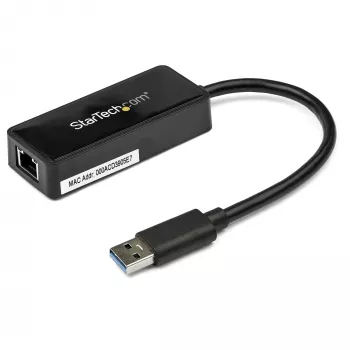 StarTech.com USB 3.0 į Gigabit Ethernet adapteris su USB prievadu - juodas