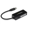 StarTech.com USB 3.0 į Gigabit Ethernet adapteris su USB prievadu - juodas