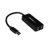 StarTech.com USB 3.0 į Gigabit Ethernet adapteris su USB prievadu - juodas