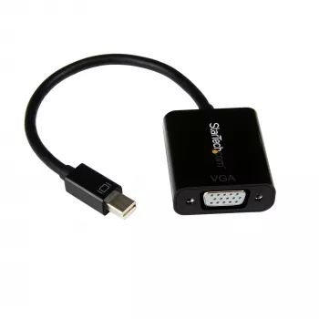 StarTech.com Mini DisplayPort į VGA adapteris – aktyvus Mini DP į VGA keitiklis – 1080p vaizdas – mDP arba Thunderbolt 1/2 Mac/PC prie VGA monitoriaus/projektoriaus/ekrano – mDP 1.2 į VGA lizdas – juodos spalvos