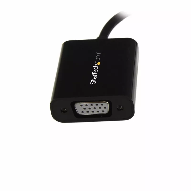 StarTech.com Mini DisplayPort į VGA adapteris – aktyvus Mini DP į VGA keitiklis – 1080p vaizdas – mDP arba Thunderbolt 1/2 Mac/PC prie VGA monitoriaus/projektoriaus/ekrano – mDP 1.2 į VGA lizdas – juodos spalvos