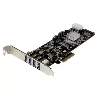 StarTech.com 4 prievadų PCI Express (PCIe) SuperSpeed USB 3.0 kortelė su 2 atskirais 5Gbps kanalais - UASP - SATA / LP4 maitinimas