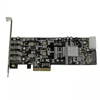 StarTech.com 4 prievadų PCI Express (PCIe) SuperSpeed USB 3.0 kortelė su 2 atskirais 5Gbps kanalais - UASP - SATA / LP4 maitinimas