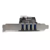 StarTech.com 4 prievadų PCI Express (PCIe) SuperSpeed USB 3.0 kortelė su 2 atskirais 5Gbps kanalais - UASP - SATA / LP4 maitinimas