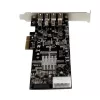 StarTech.com 4 prievadų PCI Express (PCIe) SuperSpeed USB 3.0 kortelė su 2 atskirais 5Gbps kanalais - UASP - SATA / LP4 maitinimas