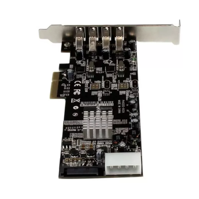 StarTech.com 4 prievadų PCI Express (PCIe) SuperSpeed USB 3.0 kortelė su 2 atskirais 5Gbps kanalais - UASP - SATA / LP4 maitinimas