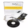 StarTech.com 4 prievadų PCI Express (PCIe) SuperSpeed USB 3.0 kortelė su 2 atskirais 5Gbps kanalais - UASP - SATA / LP4 maitinimas