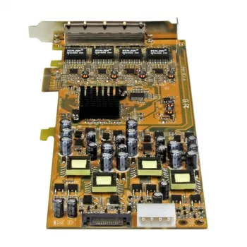 StarTech.com ST4000PEXPSE 4 prievadų „Gigabit Power over Ethernet“ PCIe tinklo plokštė – PSE / PoE PCI Express NIC – TAA