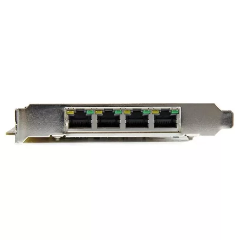 StarTech.com ST4000PEXPSE 4 prievadų „Gigabit Power over Ethernet“ PCIe tinklo plokštė – PSE / PoE PCI Express NIC – TAA