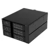StarTech.com 3 lizdų aliumininis bekrepšis karšto keitimo mobilus lentynėlės galinis blokas 3,5 colio SAS II/SATA III - 6 Gbps HDD