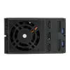 StarTech.com 3 lizdų aliumininis bekrepšis karšto keitimo mobilus lentynėlės galinis blokas 3,5 colio SAS II/SATA III - 6 Gbps HDD