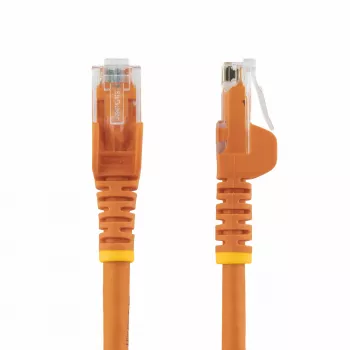 StarTech.com 3m CAT6 Ethernet kabelis - oranžinis CAT 6 Gigabit Ethernet laidas - 250MHz 100W PoE RJ45 UTP tinklo/jungiamasis laidas su apsauga nuo užkliuvimo ir įtempimo mažinimu, individualiai išbandytas