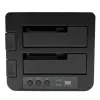 StarTech.com SDOCK2U33RE dviejų lizdų standžiųjų diskų dublikatorius / dokas, USB 3.0 / eSATA, 2,5/3,5 col. SATA III HDD/SSD