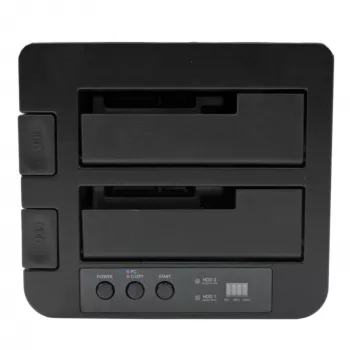 StarTech.com SDOCK2U33RE dviejų lizdų standžiųjų diskų dublikatorius / dokas, USB 3.0 / eSATA, 2,5/3,5 col. SATA III HDD/SSD