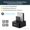 StarTech.com SDOCK2U33RE dviejų lizdų standžiųjų diskų dublikatorius / dokas, USB 3.0 / eSATA, 2,5/3,5 col. SATA III HDD/SSD