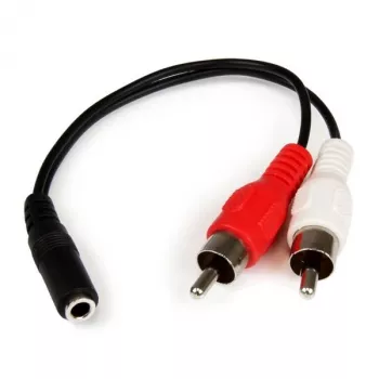 StarTech.com 6 colių stereo garso laidas – 3,5 mm lizdas į 2x RCA kištuką