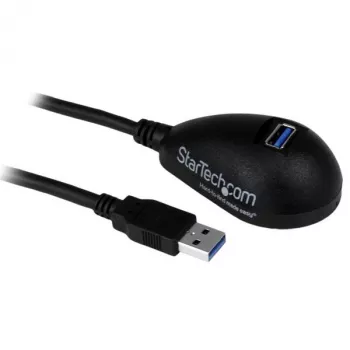 StarTech.com 5 pėdų juodas stalinis SuperSpeed USB 3.0 ilginimo kabelis - A-A vyriškas/moteriškas