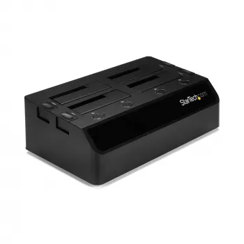StarTech.com SDOCK4U33 4 lizdų USB 3.0 į SATA kietojo disko dokas, išorinis 2,5/3,5 col. SATA III SSD/HDD dokas su karšto keitimo palaikymu