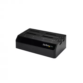 StarTech.com SDOCK4U33 4 lizdų USB 3.0 į SATA kietojo disko dokas, išorinis 2,5/3,5 col. SATA III SSD/HDD dokas su karšto keitimo palaikymu