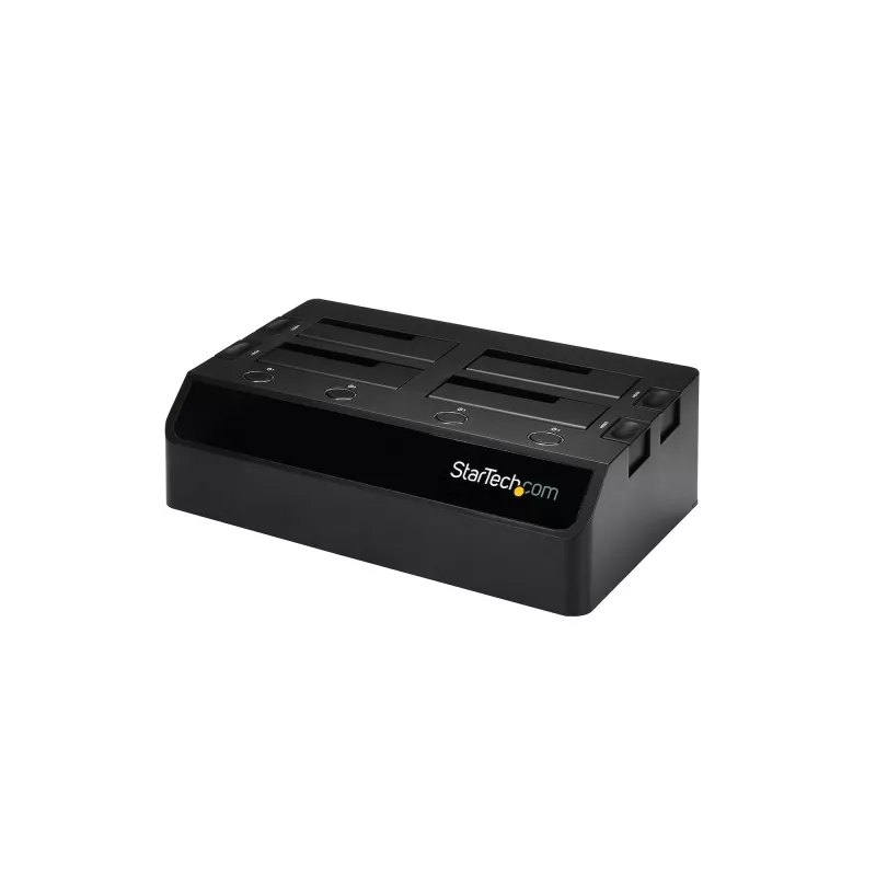 StarTech.com SDOCK4U33 4 lizdų USB 3.0 į SATA kietojo disko dokas, išorinis 2,5/3,5 col. SATA III SSD/HDD dokas su karšto keitimo palaikymu