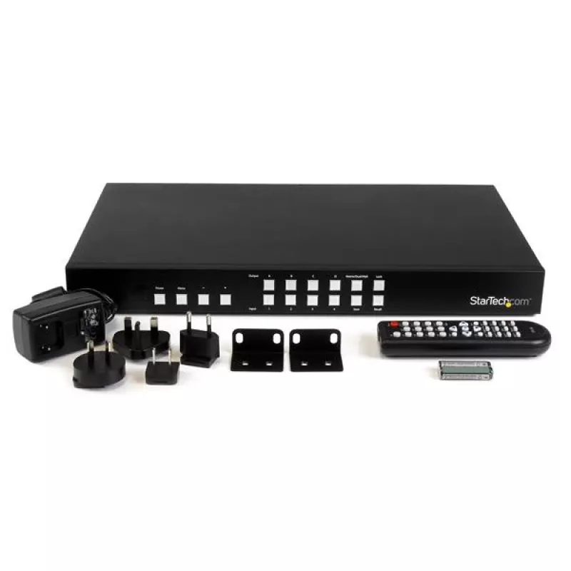 StarTech.com VS424HDPIP 4x4 HDMI matricinis jungiklis su Picture-and-Picture multiviewer arba vaizdo siena