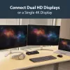 StarTech.com USB 3.0 dokavimo stotelė dviem monitoriams su HDMI ir 4K DisplayPort - USB 3.0 į 4x USB-A, Ethernet, HDMI ir DP - universali USB Type A nešiojamojo kompiuterio dokavimo stotelė, skirta Mac ir Windows