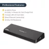 StarTech.com USB 3.0 dokavimo stotelė dviem monitoriams su HDMI ir 4K DisplayPort - USB 3.0 į 4x USB-A, Ethernet, HDMI ir DP - universali USB Type A nešiojamojo kompiuterio dokavimo stotelė, skirta Mac ir Windows