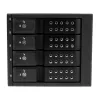 StarTech.com 4 lizdų aliumininis bekrepšis karšto keitimo mobilių diskų krepšys su backplane 3,5 colio SAS II/SATA III - 6 Gbps HDD