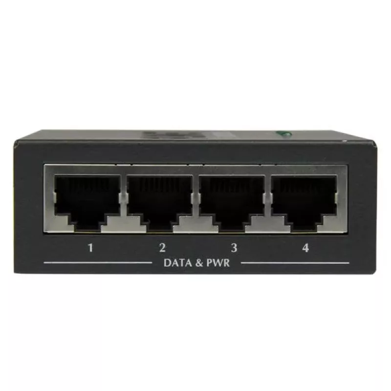 StarTech.com 4 prievadų Gigabit PoE+ injektorius - 802.3at/af