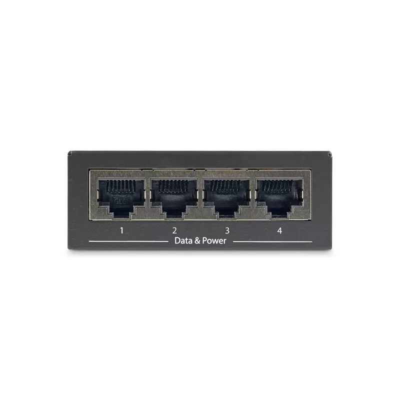StarTech.com 4 prievadų Gigabit PoE+ injektorius - 802.3at/af