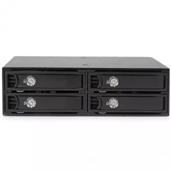 StarTech.com 4-jų lizdų mobilaus stovo galinė plokštė 2,5 colių SATA/SAS diskams