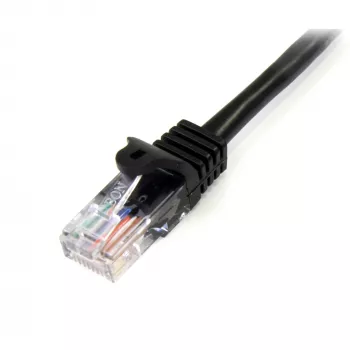 StarTech.com Cat5e jungiamasis kabelis su apsaugotais RJ45 kištukais - 1 m, juodas
