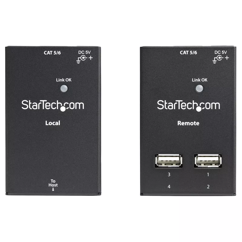 StarTech.com 4 prievadų USB 2.0 per Cat5 arba Cat6 prailgintuvas - 40 m