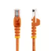 StarTech.com Cat5e jungiamasis kabelis su apsaugotais RJ45 kištukais - 1 m, oranžinis