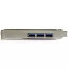 „StarTech.com“ 4 prievadų PCI Express USB 3.0 kortelė, PCIe, USB 3.2 Gen 1 (3.1 Gen 1), pilno / žemo profilio, PCI 2.0, juoda, nerūdijantis plienas, 3 m