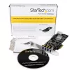 „StarTech.com“ 4 prievadų PCI Express USB 3.0 kortelė, PCIe, USB 3.2 Gen 1 (3.1 Gen 1), pilno / žemo profilio, PCI 2.0, juoda, nerūdijantis plienas, 3 m