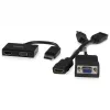 StarTech.com kelioninis A/V adapteris: 2-in-1 DisplayPort į HDMI arba VGA