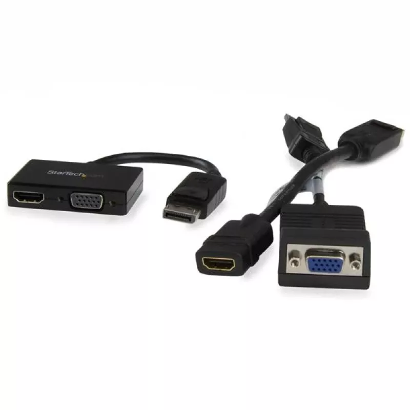 StarTech.com kelioninis A/V adapteris: 2-in-1 DisplayPort į HDMI arba VGA